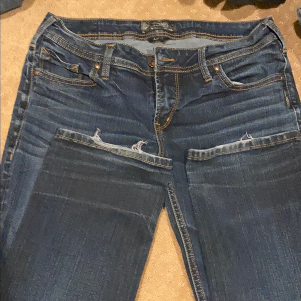 Silver Aiko jeans mid rise straight leg W29 L30